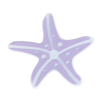 Set 5 suporturi antiderapante pentru cadă Wenko Starfish, violet deschis