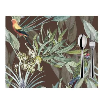 Set 2 suporturi pentru farfurii Mike & Co. NEW YORK Jungle Birds, 33 x 45 cm, maro