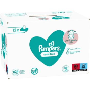 Pampers Sensitive Șervețele umede pentru copii pentru piele sensibila 12x52 buc