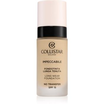 Collistar Impeccabile Long Wear Foundation machiaj persistent SPF 15 1N Avory 30 ml