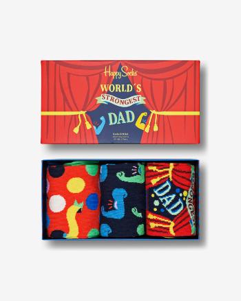 Happy Socks Father's Day Set de 3 perechi de șosete Multicolor