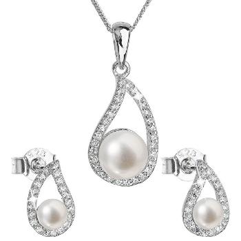 Evolution Group Set luxos din argint cu perle reale Pavona 29027.1(cercei,lănțișor,pandantiv)