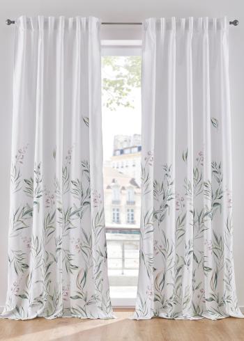 Draperie cu print vegetal (1buc.)