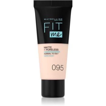 Maybelline Fit Me! Matte+Poreless machiaj mat pentru piele normală și grasă culoare 95 Fair Porcelain 30 ml