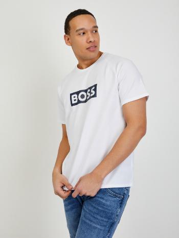 BOSS Tricou Alb