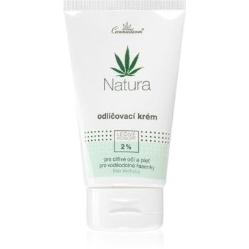 Cannaderm Natura Make-up remover cream crema delicata pentru fata cu ulei de canepa 150 ml