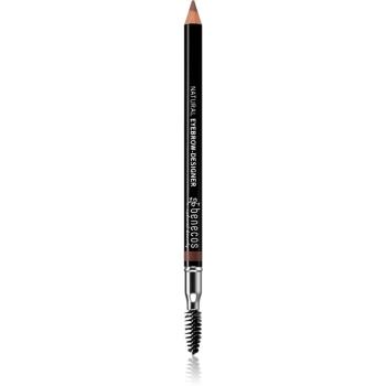Benecos Natural Beauty creion dermatograf cu două capete pentru sprâncene cu pensula culoare Gentle Brown 1.13 g