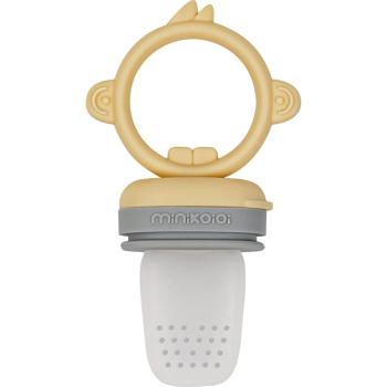 Minikoioi Feeder Teether suzetă pentru alimentare Grey/Yellow 1 buc