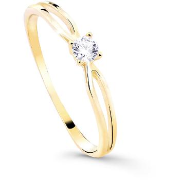 Cutie Diamonds Inel de logodnă strălucitor din aur galben cu diamant DZ8027-00-X-1 57 mm