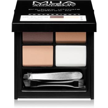 MUA Makeup Academy Pro-Brow paletă fard pentru sprâncene sub formă de pudră compactă culoare Fair/Mid 5,9 g