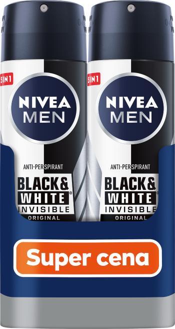 Nivea Antiperspirant spray Men Black & Invisible Bulldog Original 2 x 150 ml