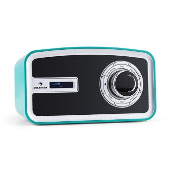 Auna Sheffield retro albastru turcoaz Digital Radio DAB + FM baterie