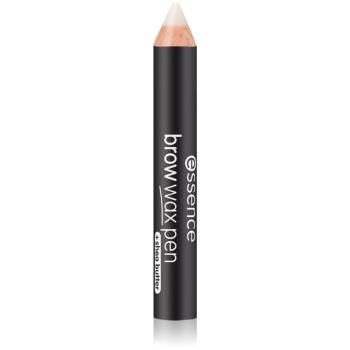 Essence Brow Wax Pen ceară de fixare pentru sprâncene in creion culoare 01 transparent 1,2 g