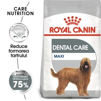 Royal Canin Maxi Dental Care Adult, pachet economic hrană uscată câini, reducerea formării tartrului, 9kg x 2