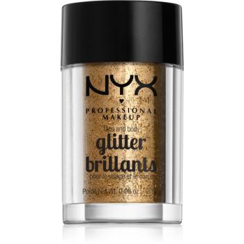 NYX Professional Makeup Glitter Goals sclipici pentru față și corp culoare 08 Bronze 2.5 g