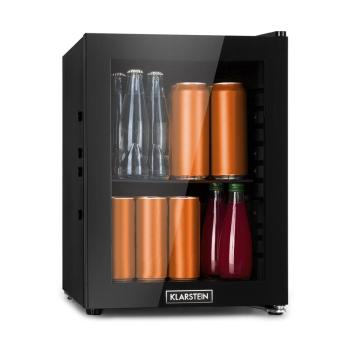 Klarstein MilkySafe, frigider pentru băuturi, A +, 1 raft metalic, ușă din sticlă, negru