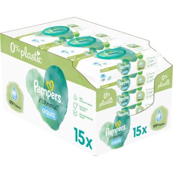 Pampers Harmonie Aqua Șervețele umede pentru copii 15x48 buc