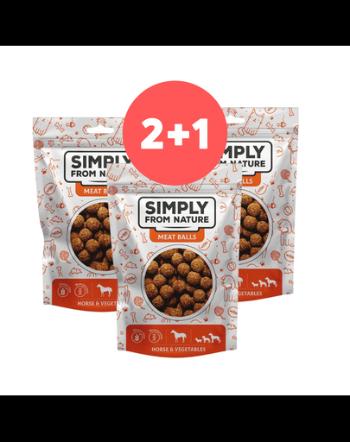 SIMPLY FROM NATURE Meat Balls chiftele pentru caini 2 x 80g + 80g GRATIS cal si legume