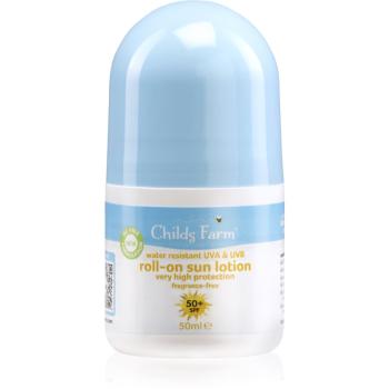 Childs Farm Roll On Sun Lotion cremă pentru plaja roll-on SPF 50+ 50 ml