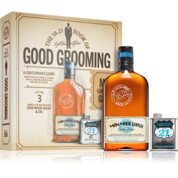 18.21 Man Made Book of Good Grooming Volume 3 set cadou Absolute Mahogany(pentru barbati)