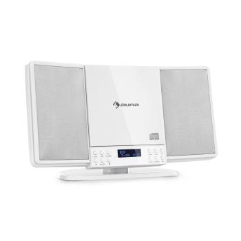 Auna V14-DAB, sistem stereo vertical, CD, FM și DAB + Tuner BT, alb