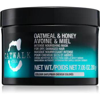 TIGI Catwalk Oatmeal & Honey masca intens nutritiva pentru păr uscat și deteriorat 200 g
