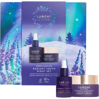 Lumene AJATON Nordic Ageless set cadou Radiant Youth (pentru noapte)