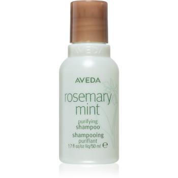 Aveda Rosemary Mint Purifying Shampoo curatarea profunda a scalpului pentru stralucire 50 ml