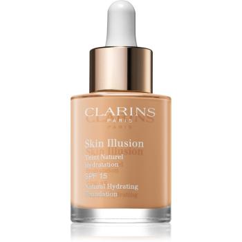 Clarins Skin Illusion Natural Hydrating Foundation makeup radiant cu hidratare SPF 15 culoare 112.3 Sandalwood 30 ml