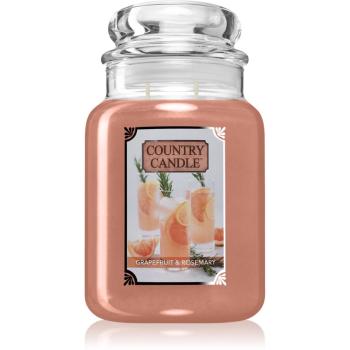 Country Candle Grapefruit & Rosemary lumânare parfumată 680 g