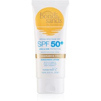 Bondi Sands SPF 50+ Fragrance Free crema de corp pentru protectie solara SPF 50+ fără parfum 150 ml