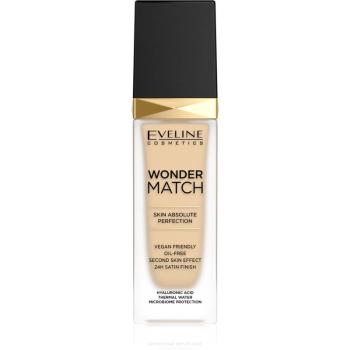 Eveline Cosmetics Wonder Match fard lichid de lunga durata cu acid hialuronic culoare 01 Ivory 30 ml
