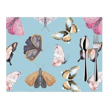 Set 2 suporturi pentru farfurii Mike & Co. NEW YORK Butterflies, 33 x 45 cm, albastru