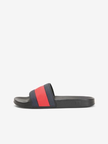 Tommy Hilfiger Rubber Flag Pool Papuci Negru