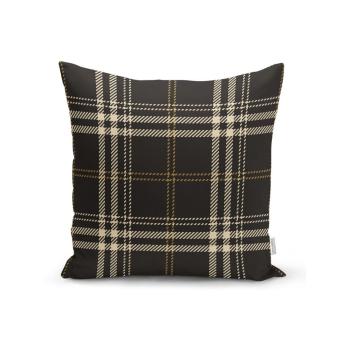 Față de pernă decorativă Minimalist Cushion Covers Flannel, 45 x 45 cm, negru - bej