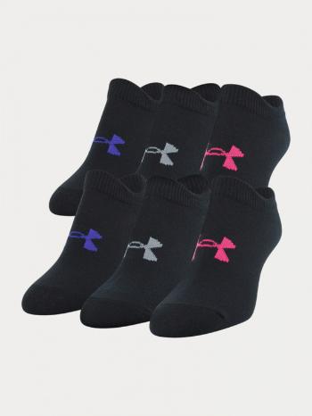 Under Armour Șosete 6 perechi de copii Negru