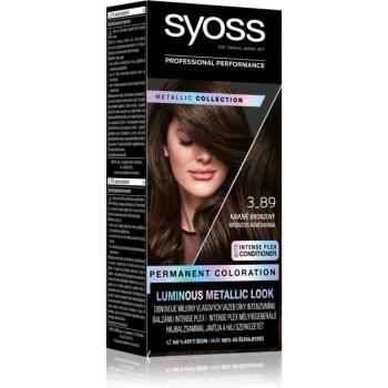 Syoss Color Metallic Collection Culoare permanenta pentru par culoare 3-89 Bronze Coffee 1 buc