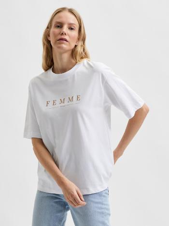 Selected Femme Myla Tricou Alb