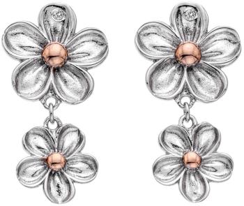 Hot Diamonds Cercei flori de argint cu diamante Forget me not DE617