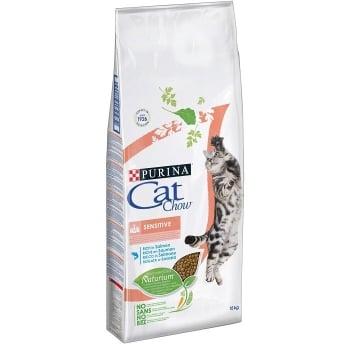 Cat Chow Sensitive Somon si Orez 15 kg