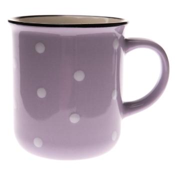 Cană ceramică Dakls Dottie, 380 ml, violet