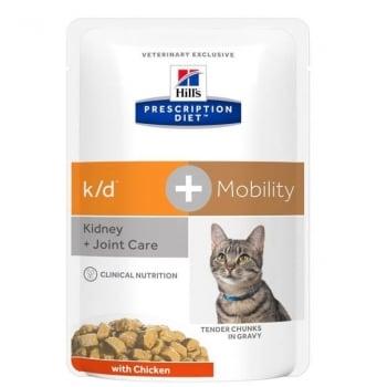 Hill's PD Feline k/d Afectiuni Renale + Mobility, 85 g