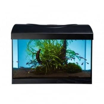 Acvariu Diversa Negru cu Led 6 W, 40x25x25 cm, 25 L