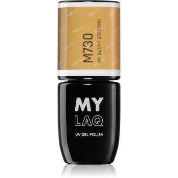 MYLAQ UV Gel Polish lac de unghii sub forma de gel culoare My Sunny Greeting 5 ml