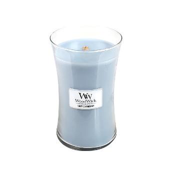 WoodWick Lumânare parfumată Soft Chambray 609,5 g