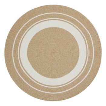 Covor rotund de exterior  în culoare naturală ø 150 cm - NORTHRUGS