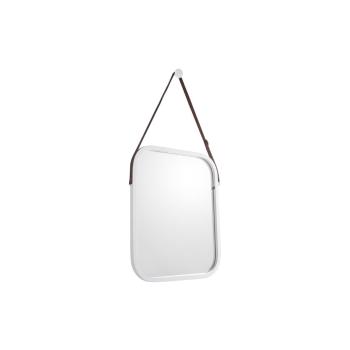 Oglindă de perete cu ramă albă PT LIVING Idylic, lungime 40,5 cm