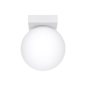 Plafonieră albă cu abajur din sticlă ø 12 cm Umerta – Nice Lamps