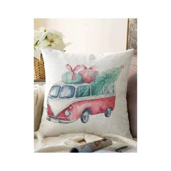 Față de pernă 43x43 cm  cu model de Crăciun – Mila Home