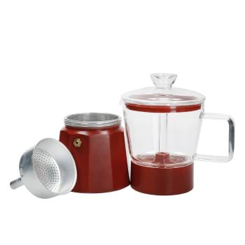 Ceainic roșu mocca din oțel inoxidabil 0,29 l La Cafetiere Verona - Kitchen Craft